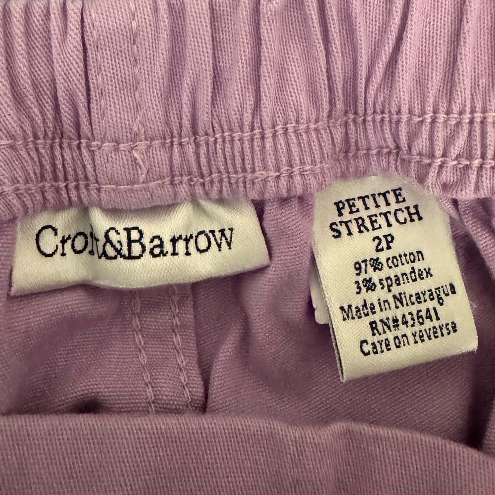 Croft and Barrow Purple Lilac Cropped Capri Jeans - Picture 10 of 10